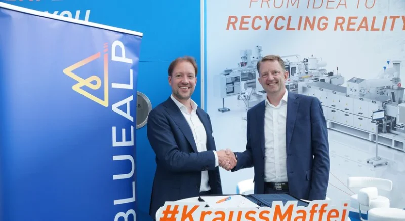 BlueAlp and KraussMaffei Extrusion announce partnership to accelerate plastic recycling 
